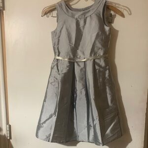 Elegant Shiny Gray Kids Dress